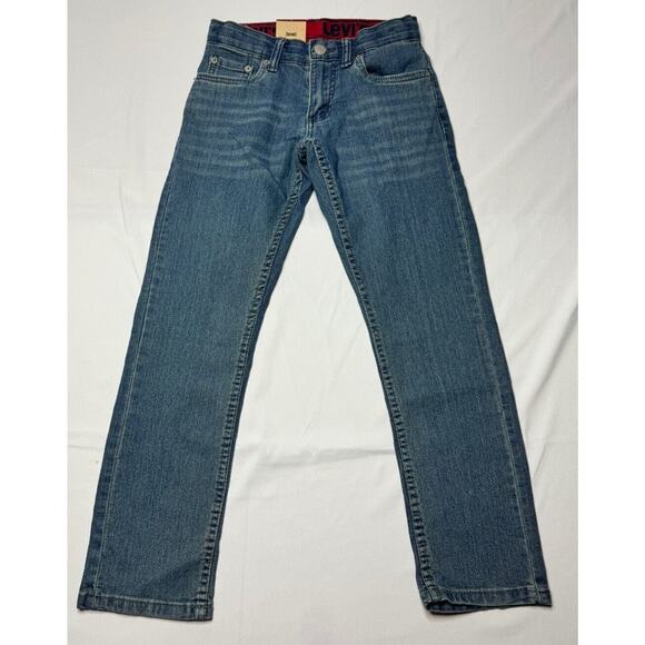 NWT Levi’s 511 Youth Boys Slim Flex Stretch Blue Denim Jeans - Size 8 (24x23.5) - Picture 1 of 6
